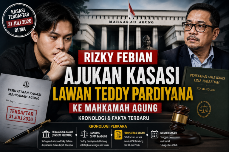Rizky Febian Ajukan Kasasi Lawan Teddy Pardiyana ke MA: Kronologi dan Fakta Terbaru